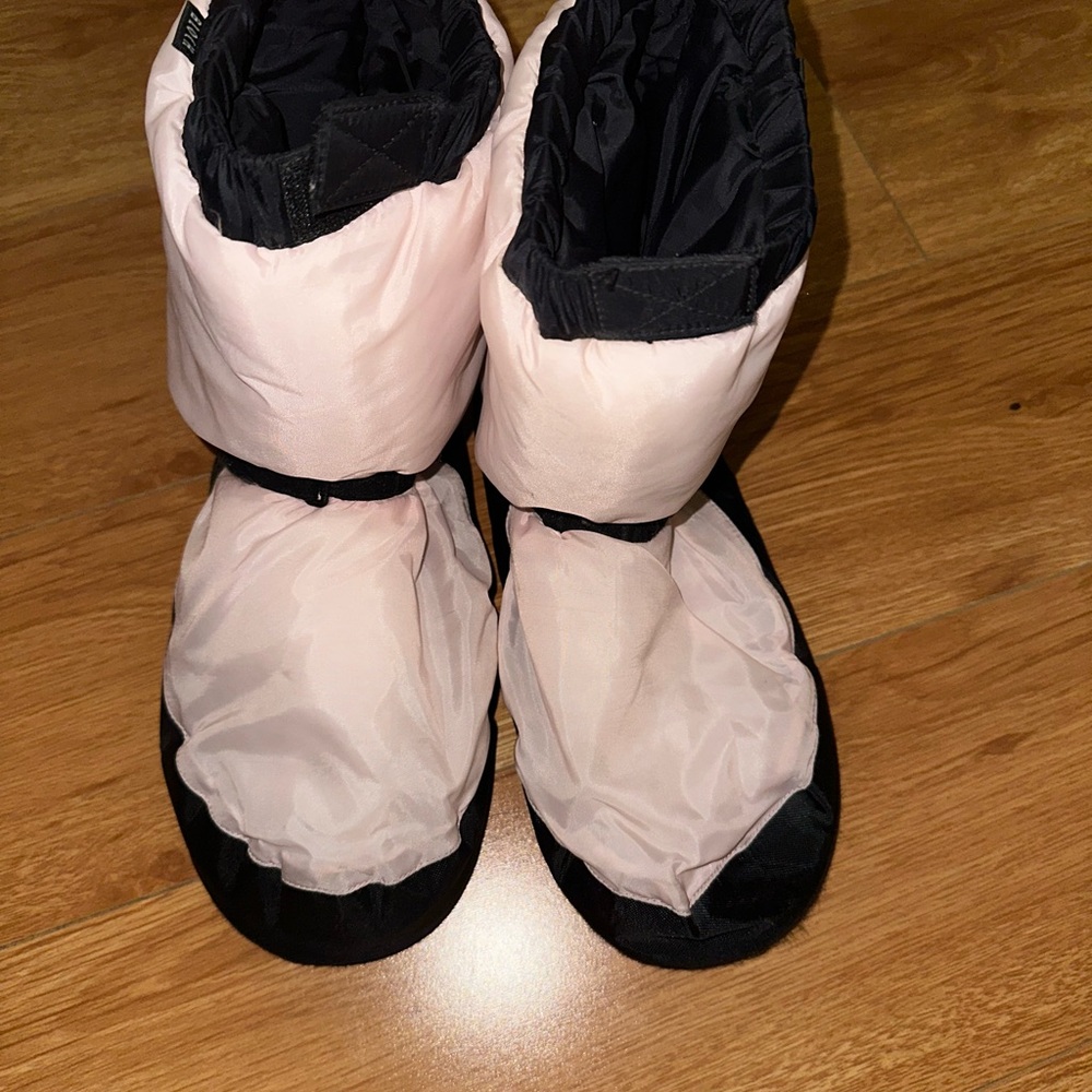 Pink and Black Booties
